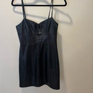 Showpo Leather Mini Dress